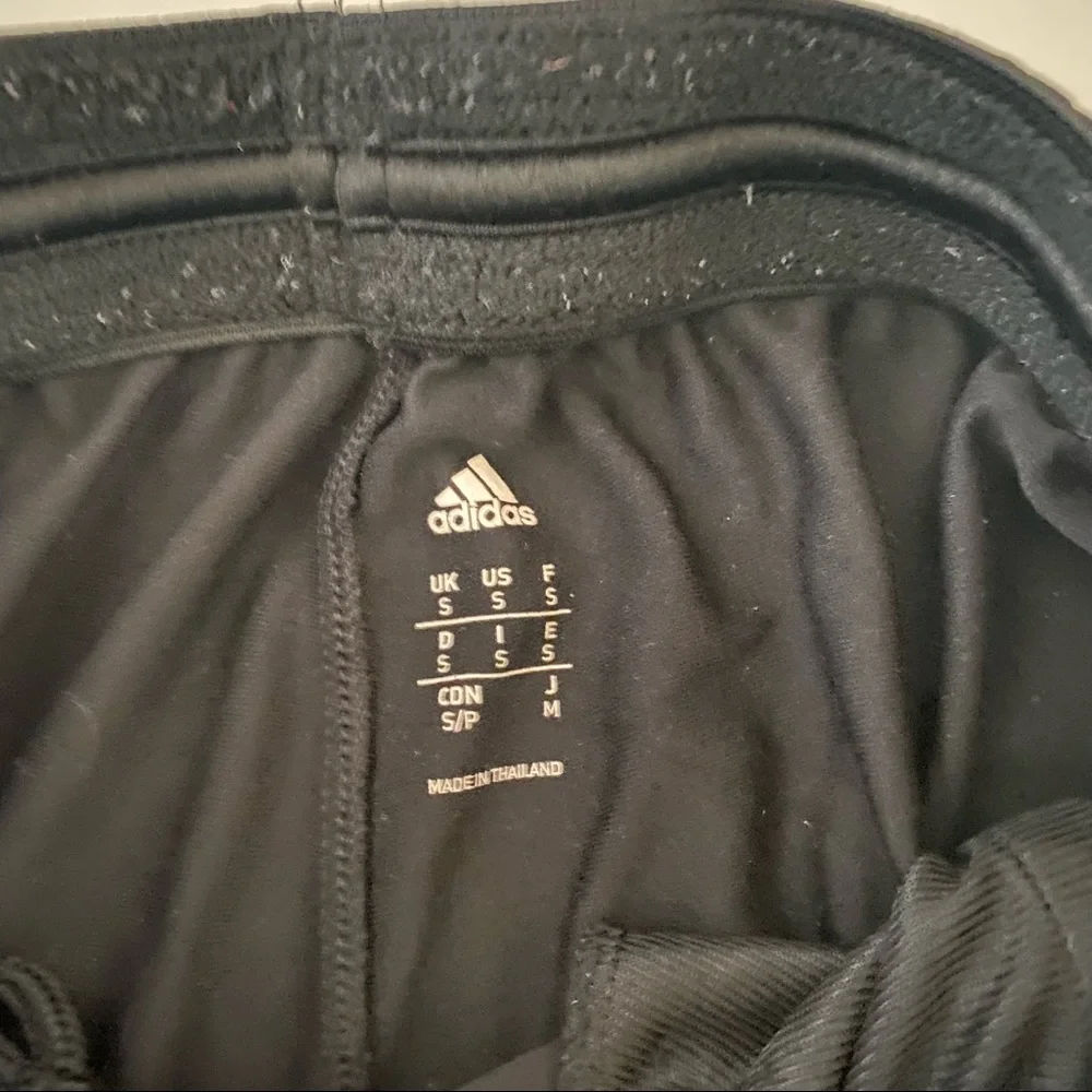 Mens‎ Adidas sweatpants track pants size medium black white stripes